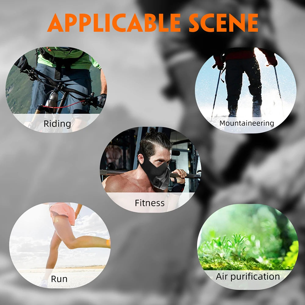 Detachable Breathable Shock Resistant Protective Sports Mask