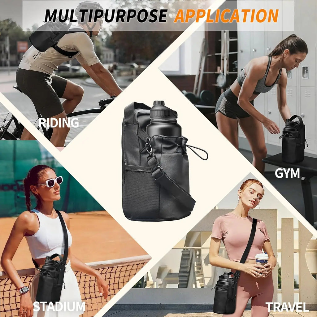 Magnetic Gym Water Bottle Pouch Bag