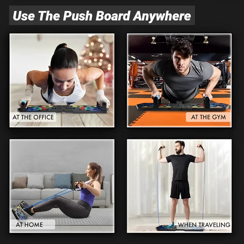 Portable Multifunctional Push Up Board Fitness and Muscle Training Device