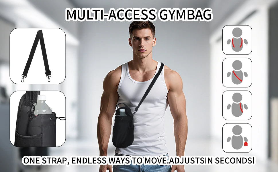 Magnetic Gym Water Bottle Pouch Bag