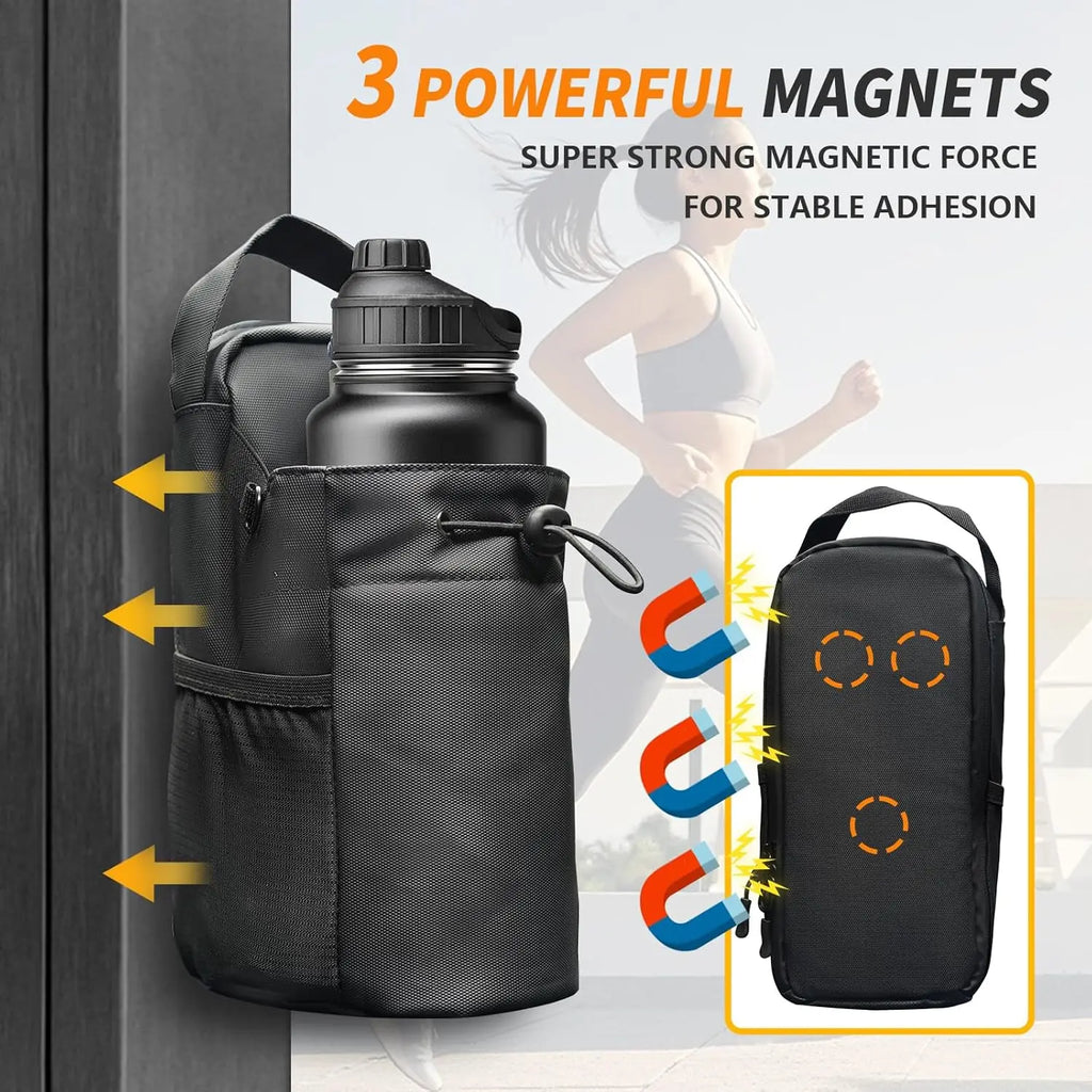 Magnetic Gym Water Bottle Pouch Bag