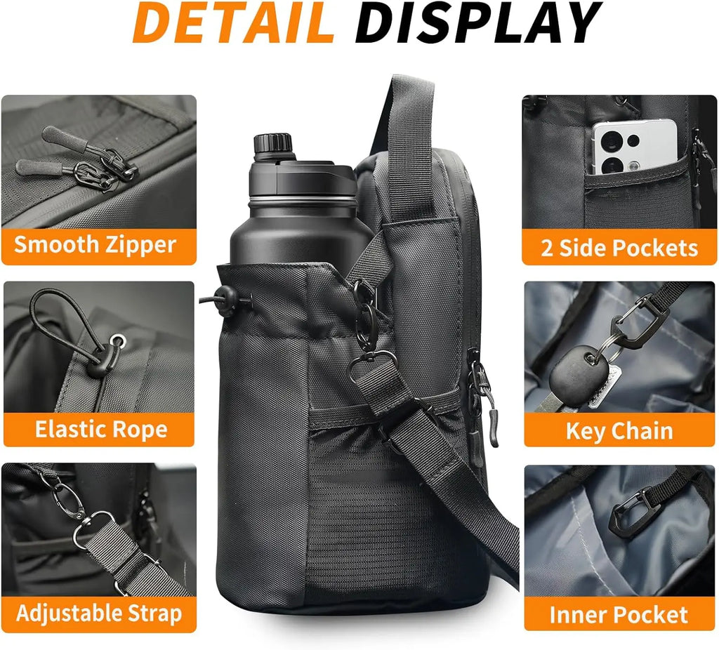 Magnetic Gym Water Bottle Pouch Bag