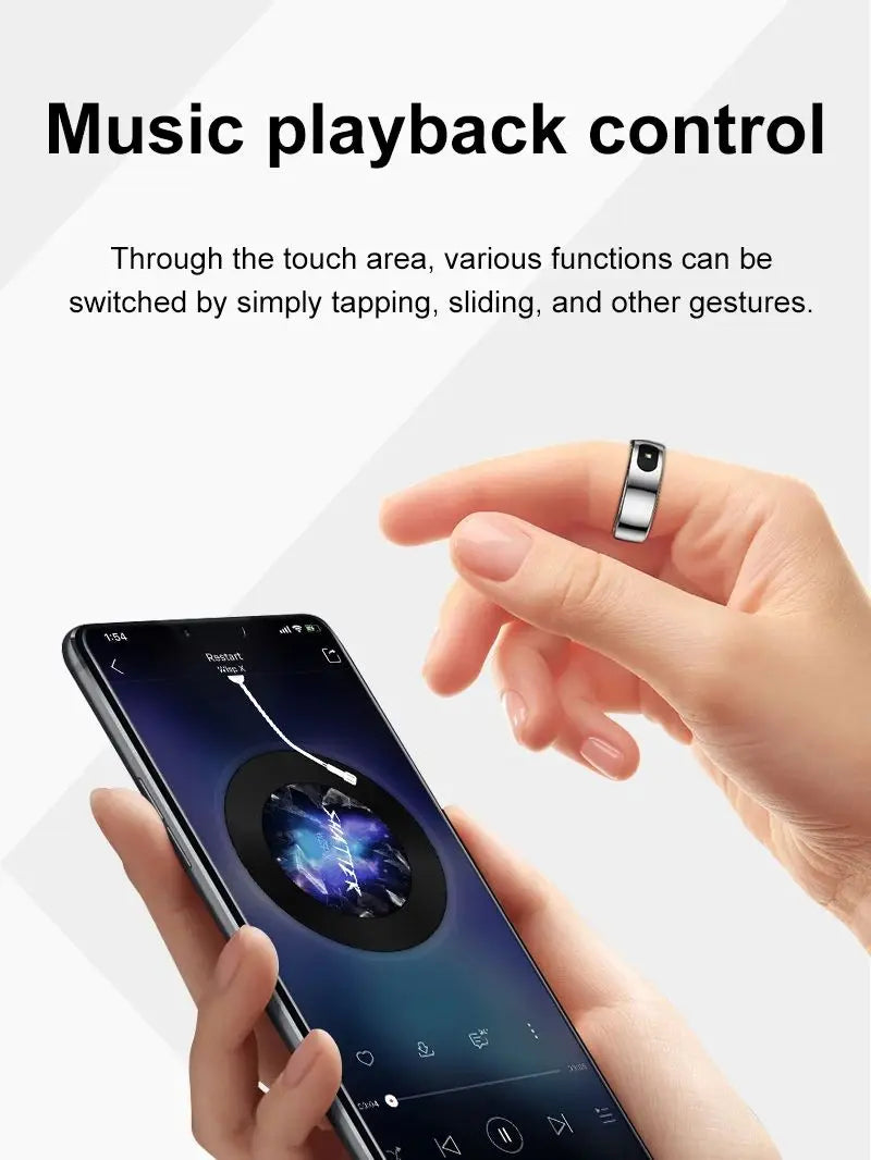 R08 Smart Ring For Men and Women Touch Control