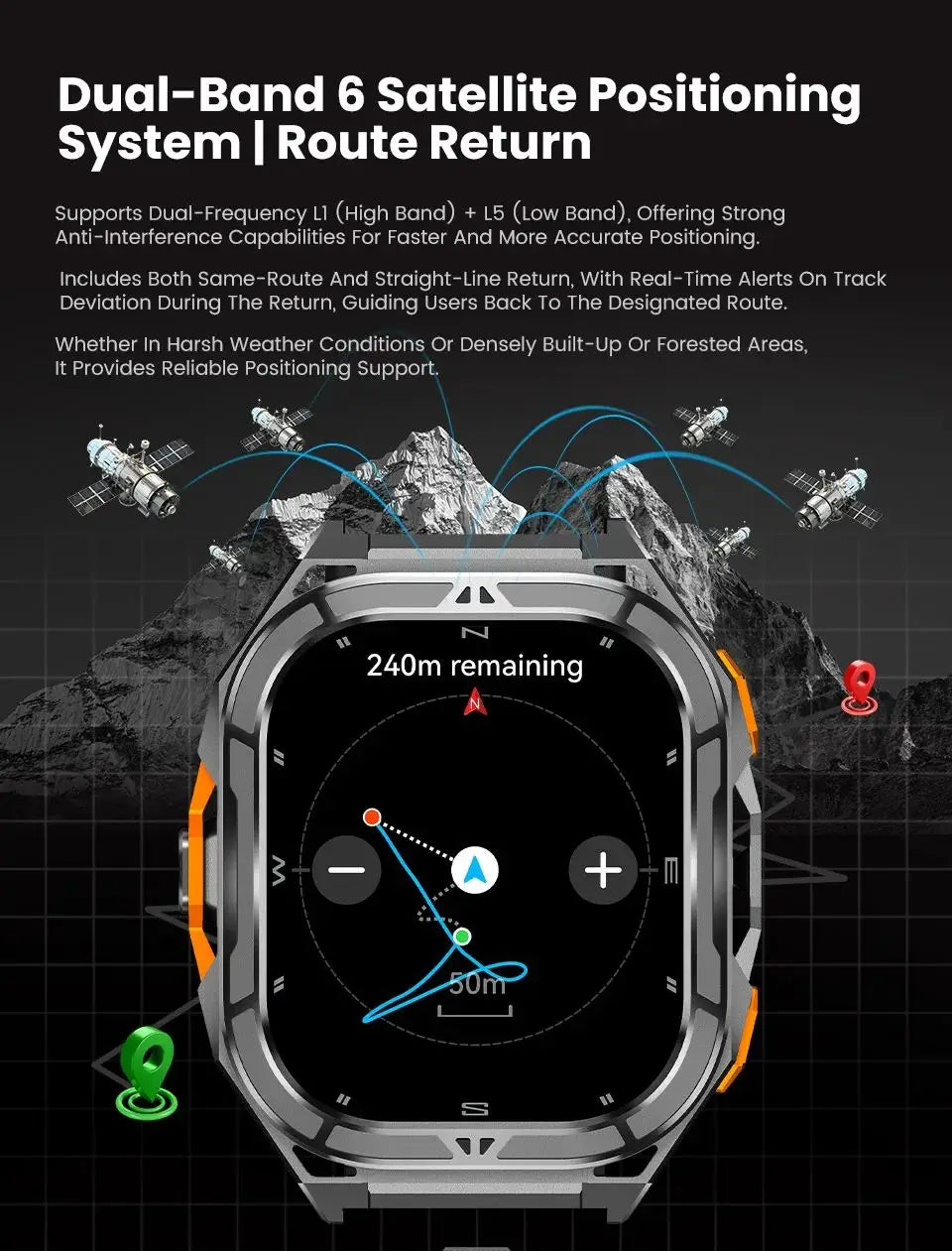 X5 Dual-band GPS Sports Smart Watch