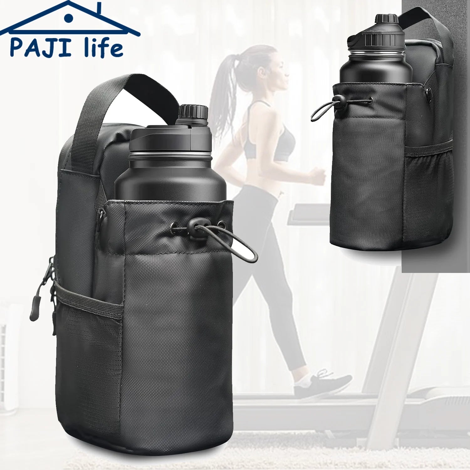 Magnetic Gym Water Bottle Pouch Bag