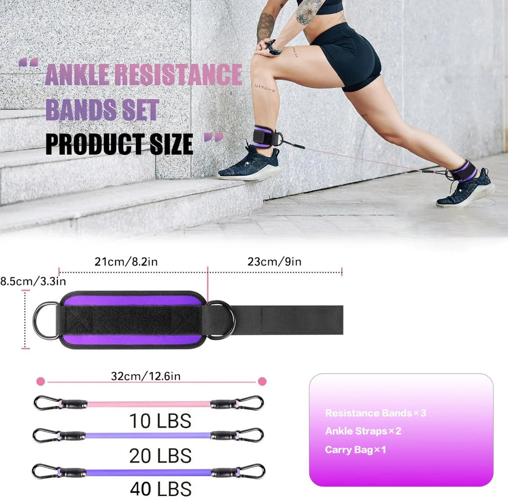 Pilates Ring Circle Set 15 Pcs Exercise Accessories