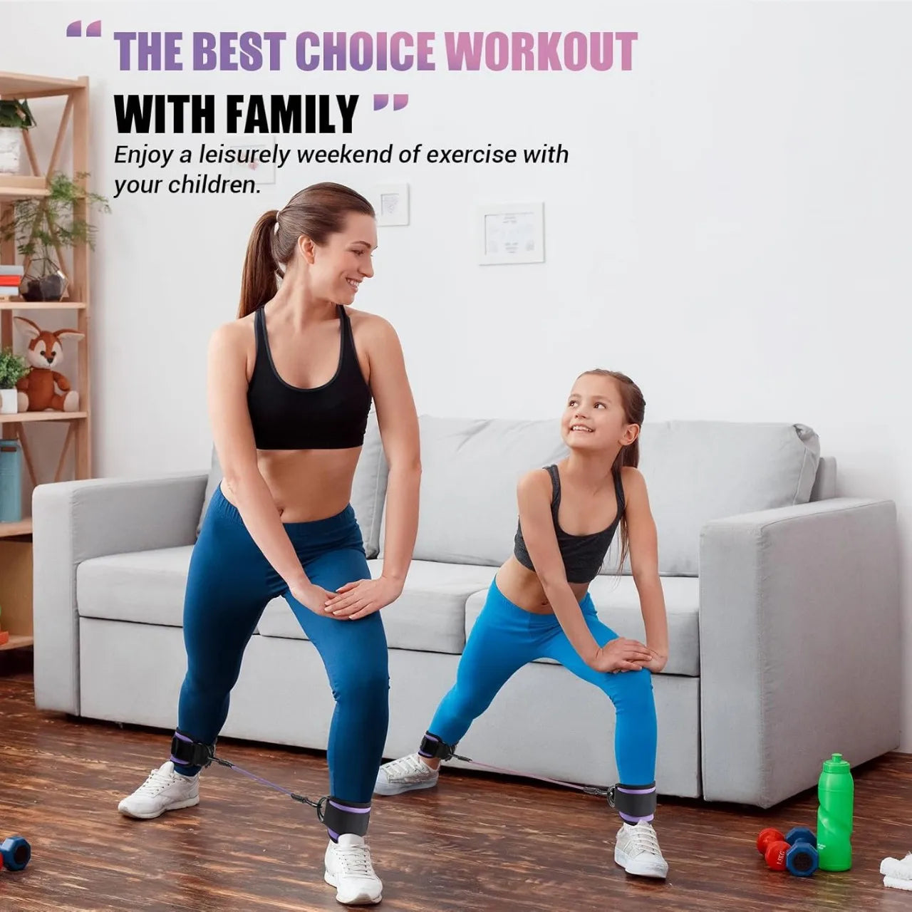 Pilates Ring Circle Set 15 Pcs Exercise Accessories