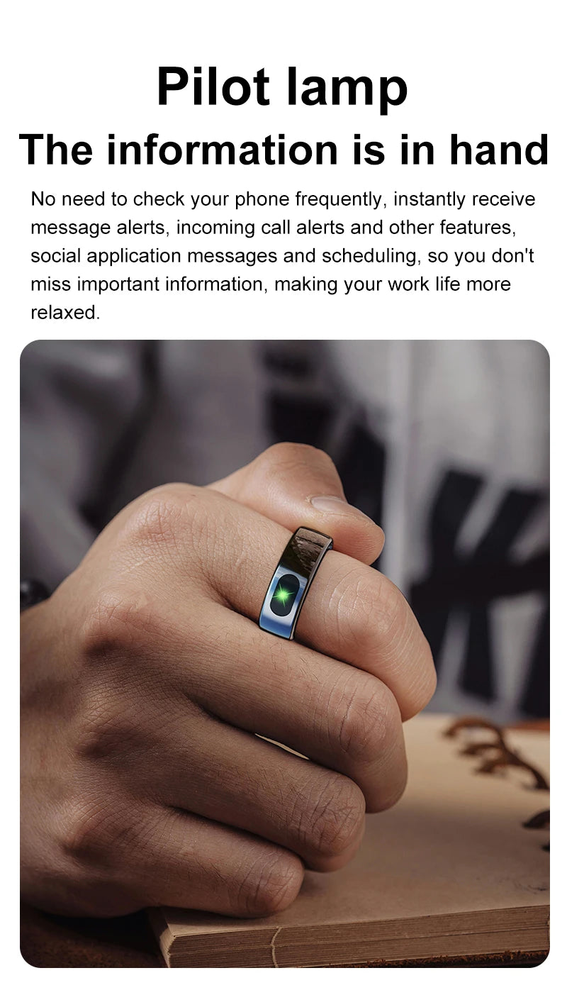 R08 Smart Ring For Men and Women Touch Control