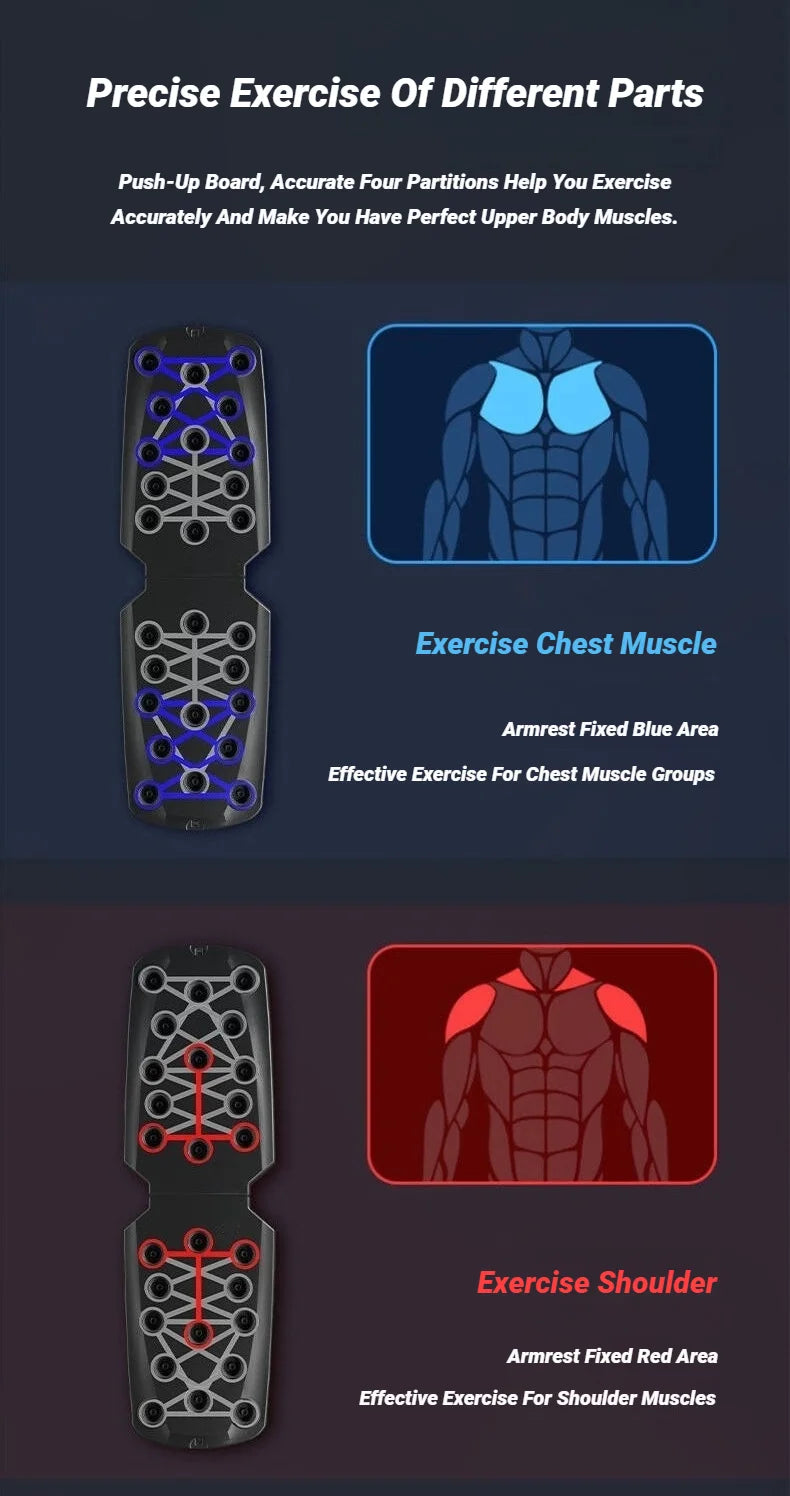Portable Multifunctional Push Up Board Fitness and Muscle Training Device
