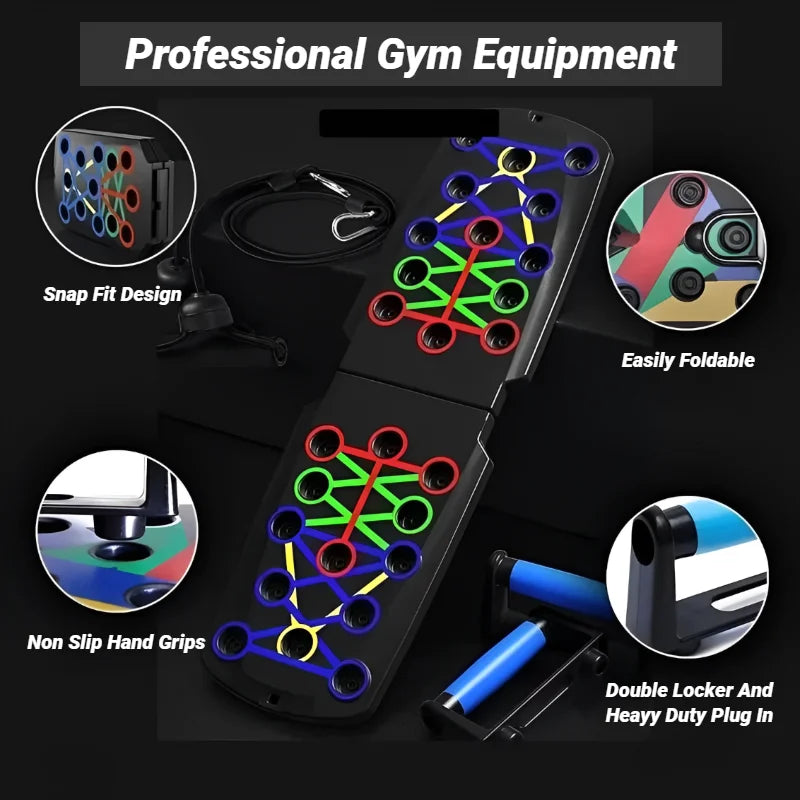 Portable Multifunctional Push Up Board Fitness and Muscle Training Device