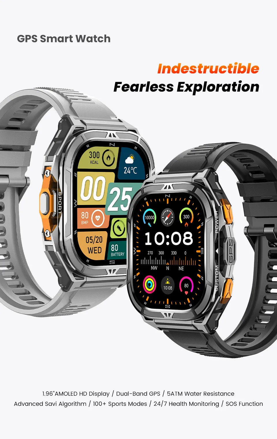 X5 Dual-band GPS Sports Smart Watch
