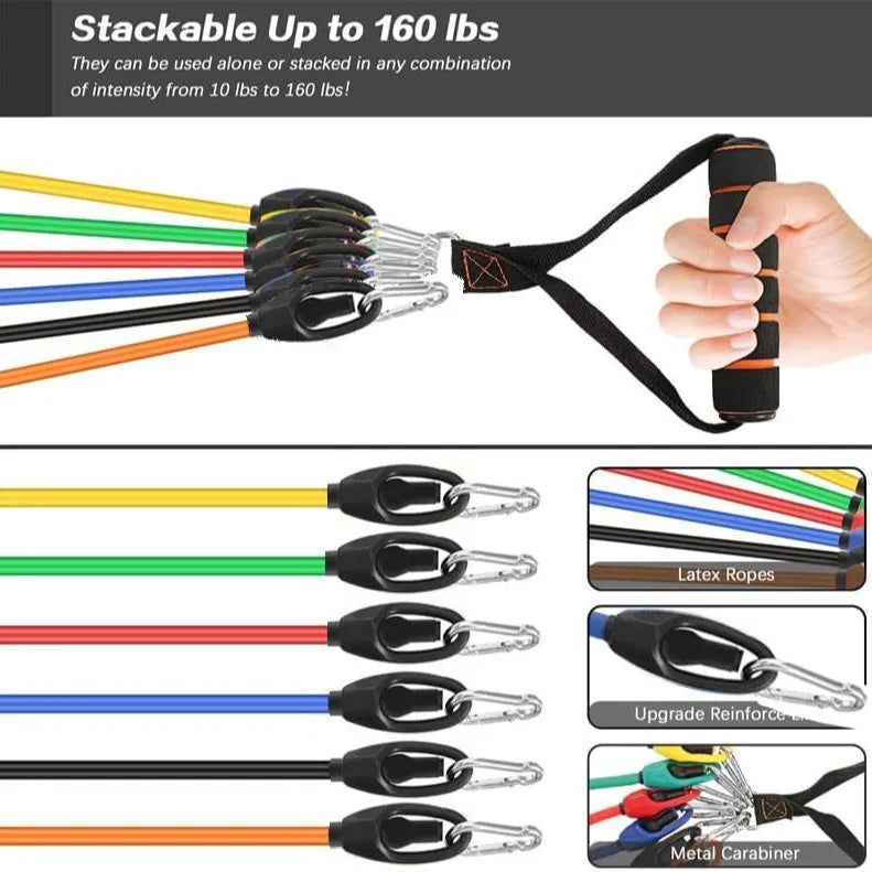 Resistance Exercise Bands Set