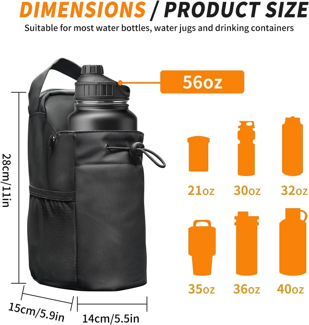 Magnetic Gym Water Bottle Pouch Bag