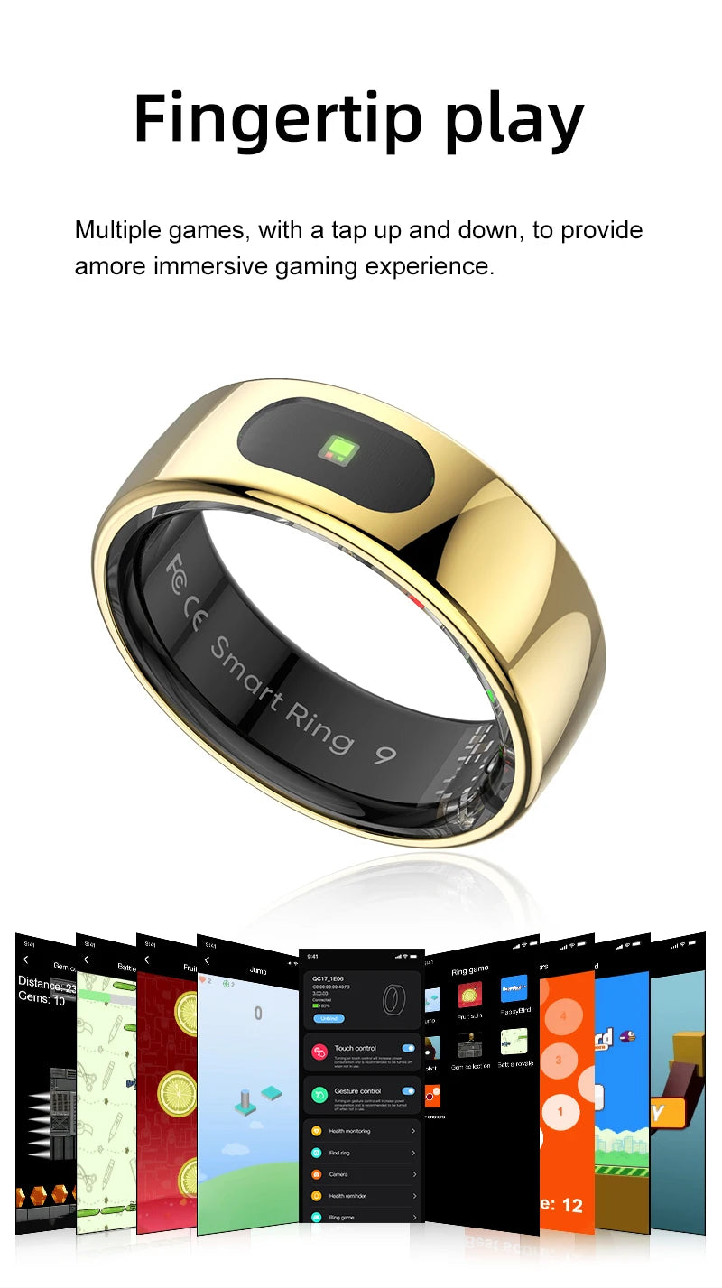 R08 Smart Ring For Men and Women Touch Control